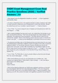 CVENT Event Management Exam Real&NewLine;Practice Questions &lpar;2026&rpar; &vert; Verified&NewLine;Answers &vert; A&plus;