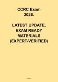 CCRC Exam 2026 &vert; ACRP Certified Clinical Research Coordinator Study Guide&comma; Practice Questions & Exam Prep