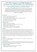 WGU D293 OA Exam V2&colon; Complete Study Guide for Accessibility Principles & Assessment Types &lpar;2026-2027 Updated Edition
