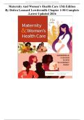 Test Bank Maternal Child Nursing Care 7th Edition by Shannon E&period; Perry&comma; Marilyn J&period; Hockenberry&comma; Mary And Practice Questions