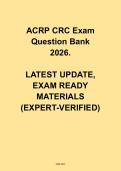 ACRP CRC Exam Question Bank 2026 &vert; Clinical Research Certification Practice Questions & Exam Prep