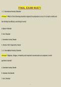 NU671 Final Exam Questions & Answers 45&plus; Complete Study Guide &vert; Advanced Nursing Concepts &vert; Verified Solutions