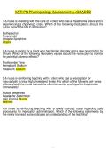 VATI PN Pharmacology Assessment A&plus; Graded &lpar;2026&sol;2027&rpar; &sol; Pharmacology &sol; ATI &lpar;PDF&rpar;