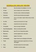 Georgia EOC Biology Review Questions & Answers &vert; Complete Study Guide &vert; Verified Solutions &vert; End-of-Course Exam Prep