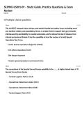 SEJPME-US001-09 &ndash; Study Guide&comma; Practice Questions & Exam Review