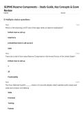 SEJPME Reserve Components &ndash; Study Guide&comma; Key Concepts & Exam Review
