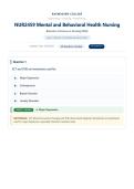 NUR2459 &sol; NUR 2459&colon; Mental and Behavioral Health Nursing Exam 2 &lpar;Latest 2026 &sol; 2027&rpar; Rasmussen