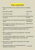 RPSGT Exam Prep Questions & Answers 2026&sol;2027 Update &vert; Complete Registered Polysomnographic Technologist Study Guide &vert; Verified Solutions