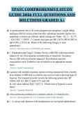 TPATC COMPREHENSIVE STUDY&NewLine;GUIDE 2026 FULL QUESTIONS AND&NewLine;SOLUTIONS GRADED A&plus;&NewLine;