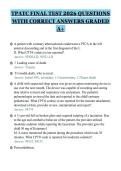 TPATC FINAL TEST 2026 QUESTIONS&NewLine;WITH CORRECT ANSWERS GRADED&NewLine;A&plus;&NewLine;