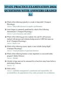 TPATC PRACTICE EXAMINATION 2026&NewLine;QUESTIONS WITH ANSWERS GRADED&NewLine;A&plus;&NewLine;