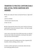 TRANSITION TO PRACTICE CAPSTONE EXAM 3&NewLine;2026 ACTUAL TESTED QUESTIONS WITH&NewLine;ANSWERS&NewLine;