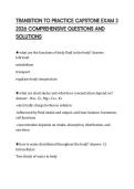 TRANSITION TO PRACTICE CAPSTONE EXAM 3&NewLine;2026 COMPREHENSIVE QUESTIONS AND&NewLine;SOLUTIONS&NewLine;