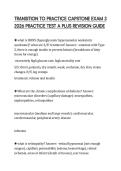 TRANSITION TO PRACTICE CAPSTONE EXAM 3&NewLine;2026 PRACTICE TEST A PLUS REVISION GUIDE&NewLine;
