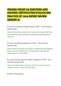 TRAUMA FISDAP 138 QUESTIONS AND&NewLine;ANSWERS CERTIFICATION EVALUATION&NewLine;PRACTICE SET 2026 EXPERT REVIEW&NewLine;GRADED A&plus;