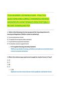 TEXAS BARBER LICENSING EXAM &ndash;QUESTIONS AND CORRECT ANSWERS &lpar;VERIFIED ANSWERS&rpar; PLUS RATIONALES 2026&sol;2027 Q&A 