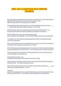ARFF CDC'S QUESTIONS WITH VERIFIED ANSWERS