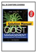 Solution Manual for Cost Management&colon; Measuring&comma; Monitoring&comma; and Motivating Performance 3rd Canadian Edition &ndash; Eldenburg&comma; Wolcott&comma; Chen & Cook &ndash; &lpar;PDF&rpar;