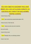WGU D094 Objective Assessment Final Exam Study Guide 2025&sol;2026 Update &vert; Questions & Answers &vert; Verified Solutions &vert; Complete Exam Prep &vert;&vert; Qs & As&vert; 100&percnt; Correct