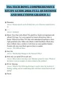 TSA TECH BOWL COMPREHENSIVE&NewLine;STUDY GUIDE 2026 FULL QUESTIONS&NewLine;AND SOLUTIONS GRADED A&plus;&NewLine;