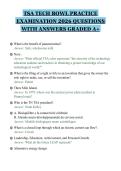 TSA TECH BOWL PRACTICE&NewLine;EXAMINATION 2026 QUESTIONS&NewLine;WITH ANSWERS GRADED A&plus;