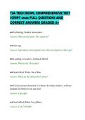 TSA TECH BOWL COMPREHENSIVE TEST&NewLine;SCRIPT 2026 FULL QUESTIONS AND&NewLine;CORRECT ANSWERS GRADED A&plus;&NewLine;