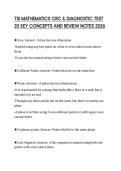 TSI MATHEMATICS CRC & DIAGNOSTIC TEST&NewLine;20 KEY CONCEPTS AND REVIEW NOTES 2026