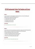 ATI RN Fundamentals Practice Test Questions and Correct&NewLine;Answers