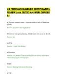 UA FOREMAN BUNDLED CERTIFICATION&NewLine;REVIEW 2026 TESTED ANSWERS GRADED&NewLine;A&plus;
