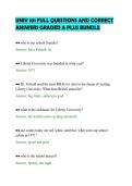 UNIV 101 FULL QUESTIONS AND CORRECT&NewLine;ANSWERS GRADED A PLUS BUNDLE&NewLine;