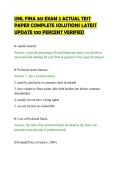 UNL FINA 361 EXAM 2 ACTUAL TEST&NewLine;PAPER COMPLETE SOLUTIONS LATEST&NewLine;UPDATE 100 PERCENT VERIFIED