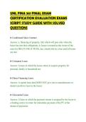 UNL FINA 361 FINAL EXAM&NewLine;CERTIFICATION EVALUATION EXAMS&NewLine;SCRIPT STUDY GUIDE WITH SOLVED&NewLine;QUESTIONS