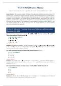 WGU C960 &ndash; Discrete Math 2 &ndash; Study Guide and Practice Problems