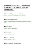 WONDERLIC TOP EXAM 2 COMPREHENSIVE&NewLine;STUDY SHEET 2026 SOLVED QUESTIONS&NewLine;PREMIUM BUNDLE