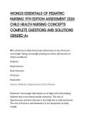WONGS ESSENTIALS OF PEDIATRIC&NewLine;NURSING 11TH EDITION ASSESSMENT 2026&NewLine;CHILD HEALTH NURSING CONCEPTS&NewLine;COMPLETE QUESTIONS AND SOLUTIONS&NewLine;GRADED A&plus;