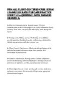 PRN 1032 CLIENT-CENTERED CARE I EXAM&NewLine;1 RASMUSSEN LATEST UPDATE PRACTICE&NewLine;SCRIPT 2026 QUESTIONS WITH ANSWERS&NewLine;GRADED A&plus;