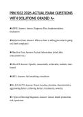 PRN 1032 2026 ACTUAL EXAM QUESTIONS&NewLine;WITH SOLUTIONS GRADED A&plus;&NewLine;