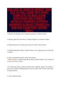 NHA LINE OF SERVICE NEWEST 2026&sol;&NewLine;2027 ACTUAL EXAM TEST BANK&vert;&NewLine;COMPLETE 100 REAL EXAM&NewLine;QUESTIONS AND CORRECT&NewLine;DETAILED ANSWERS &lpar;VERIFIED&NewLine;ANSWERS&rpar; ALREADY GRADED A&plus;&vert;&NewLine;NAB NHA EXAM PREP &lpar;BRAND&NewLine;NEW&excl;&excl;&rpar;