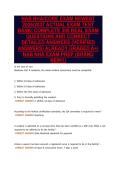NAB NHA&sol;CORE EXAM NEWEST&NewLine;2026&sol;2027 ACTUAL EXAM TEST&NewLine;BANK&vert; COMPLETE 300 REAL EXAM&NewLine;QUESTIONS AND CORRECT&NewLine;DETAILED ANSWERS &lpar;VERIFIED&NewLine;ANSWERS&rpar; ALREADY GRADED A&plus;&vert;&NewLine;NAB NHA EXAM PREP &lpar;BRAND&NewLine;NEW&excl;&excl;&rpar;