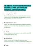 UST SERVICE TECHNICIAN PROFESSIONAL&NewLine;TECHNICIAN PREP QUESTIONS AND&NewLine;ACCURATE ANSWERS GRADED A&plus;
