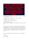 NAB EXAM &ndash; OPERATIONS NEWEST&NewLine;2026&sol;2027 ACTUAL EXAM TEST&NewLine;BANK&vert; COMPLETE 160 REAL EXAM&NewLine;QUESTIONS AND CORRECT&NewLine;DETAILED ANSWERS &lpar;VERIFIED&NewLine;ANSWERS&rpar; ALREADY GRADED A&plus;&vert;&NewLine;NAB NHA EXAM PREP &lpar;BRAND&NewLine;NEW&excl;&excl;&rpar;