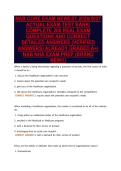 NAB CORE EXAM NEWEST 2026&sol;2027&NewLine;ACTUAL EXAM TEST BANK&vert;&NewLine;COMPLETE 200 REAL EXAM&NewLine;QUESTIONS AND CORRECT&NewLine;DETAILED ANSWERS &lpar;VERIFIED&NewLine;ANSWERS&rpar; ALREADY GRADED A&plus;&vert;&NewLine;NAB NHA EXAM PREP &lpar;BRAND&NewLine;NEW&excl;&excl;&rpar;