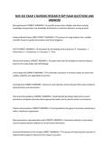 NUR 201 EXAM 2 NURSING RESEARCH EBP EXAM QUESTIONS AND ANSWERS