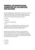 PRIMERICA LIFE INSURANCE EXAM&NewLine;EXAMINATION TEST 2026 QUESTIONS&NewLine;WITH SOLUTIONS