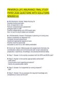 PRIMERICA LIFE INSURANCE FINAL STUDY&NewLine;PAPER 2026 QUESTIONS WITH SOLUTIONS&NewLine;GRADED A&plus;&NewLine;