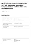 SSM TCAR Exam Actual Exam 2026 &vert; Trauma Care after Resuscitation &lpar;TCAR&rpar; Exam &vert; Complete Questions and Correct Answers &vert; Brand New Version&excl;