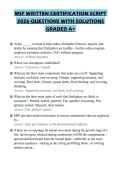 MSF WRITTEN CERTIFICATION SCRIPT&NewLine;2026 QUESTIONS WITH SOLUTIONS&NewLine;GRADED A&plus;