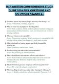 MSF WRITTEN COMPREHENSIVE STUDY&NewLine;GUIDE 2026 FULL QUESTIONS AND&NewLine;SOLUTIONS GRADED A&plus;