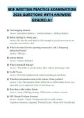 MSF WRITTEN PRACTICE EXAMINATION&NewLine;2026 QUESTIONS WITH ANSWERS&NewLine;GRADED A&plus;