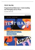 Test Bank &mdash; Organizational Behaviour&colon; Understanding and Managing Life at Work&comma; 13th Edition &lpar;Johns&comma; Saks&comma; 2025&rpar; &vert; All Chapters 1-15 Covered